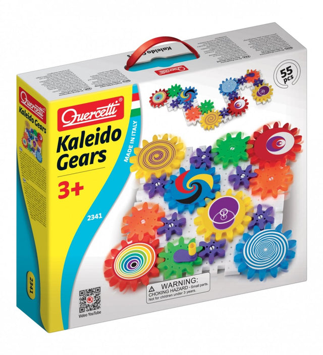 Quercetti tandwielenset kaleido gears - 55-delig - bouwstenen