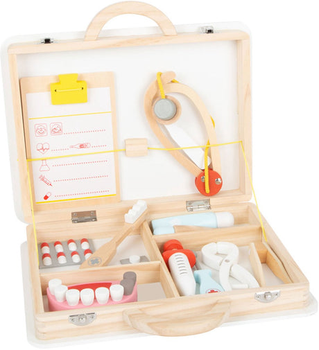 Small foot - houten dokter en tandarts 2in1 set in koffer