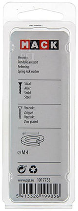 Mack 1017753 - veerring staal verz. 60st m4 | 10 stuks
