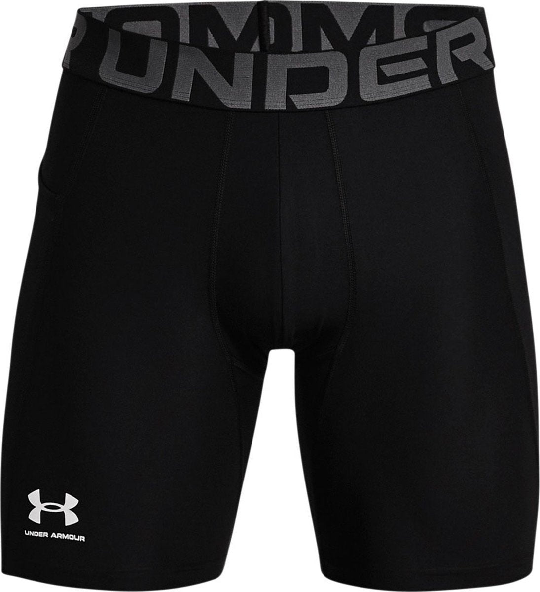 Under armour ua hg armour shorts-blk heren sportbroek - zwart - wit