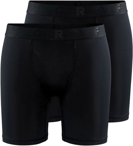 Craft active boxer 6-inch 2-pack heren sportonderbroek - zwart xl