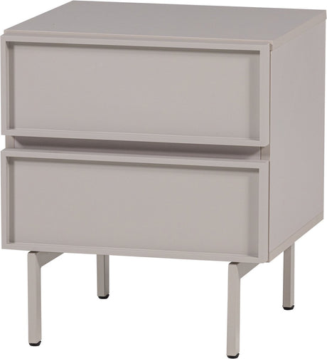 Woood tours ladekast nachtkastje 2 lades melamine mdf - zand