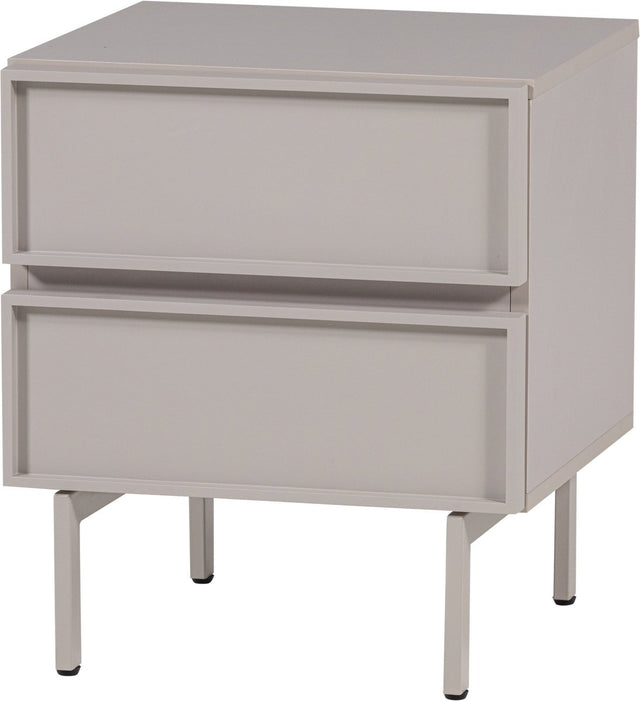 Woood tours ladekast nachtkastje 2 lades melamine mdf - zand