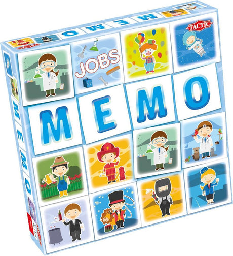 Tactic memo beroepen - memospel - zoek de juiste paren - ontdek verschillende beroepen - educatief gezelschapsspel voor kinderen en families - 2 tot 6 spelers - vanaf 3 jaar