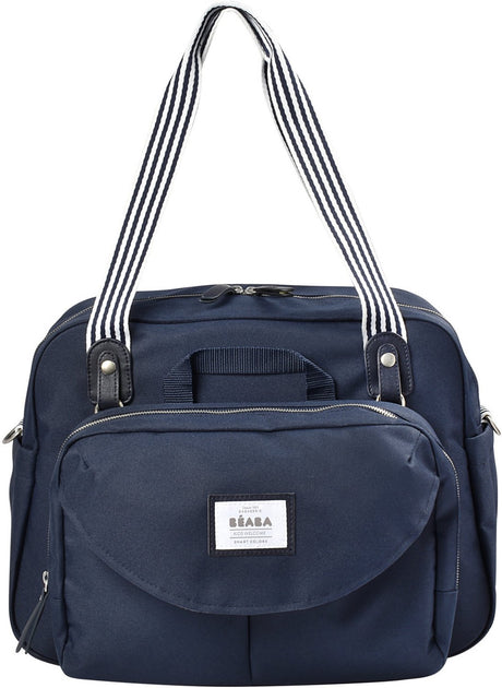 Béaba genève luiertas - modulaire verzorgingstas met uitneembare voorzak - ruime babytas met slimme opbergvakken - inclusief isotherm lunchzakje, aankleedkussen en fopspeenhoes - kinderwagen- en trolleybevestiging - blauw