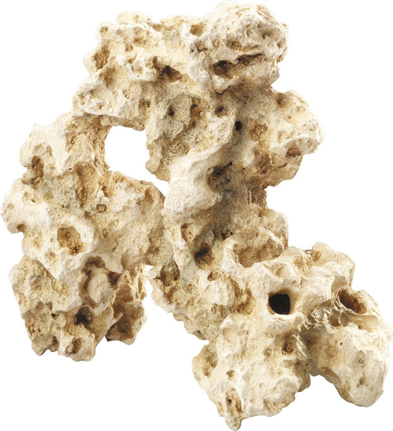 Aqua della combo moon l - aquariumdecoratie rots - natuurgetrouw en gifvrij - 27x11,5x24,5cm - beige