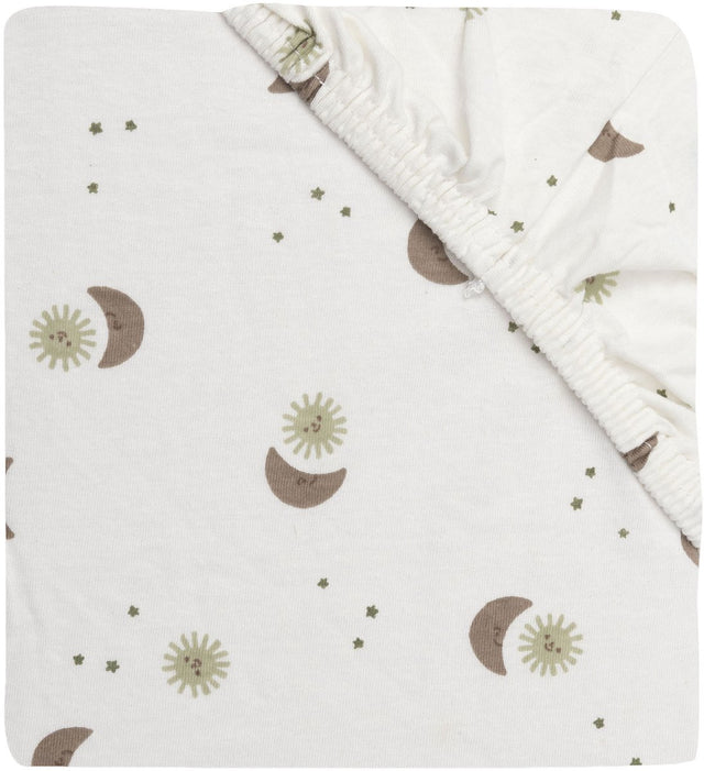 Jollein hoeslaken ledikant - 60x120cm - jersey - over the moon