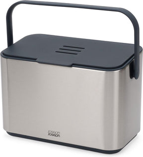 Joseph joseph - collect keukenafval compostemmer met binnenbak 4 liter - roestvast staal - grijs