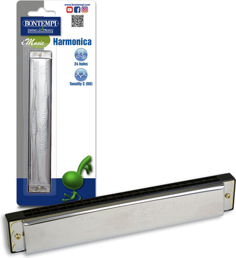 Bontempi spa bontempi metalen harmonica met metalen rieten