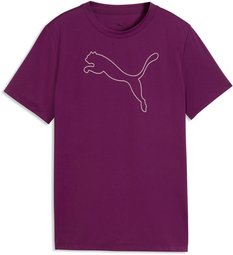 Puma tad ess cat logo meisjes sportshirt roze - maat 152 158