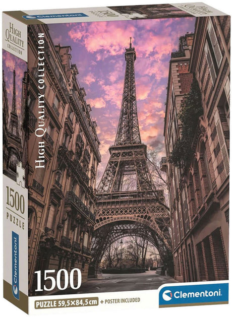 Clementoni legpuzzel paris awakens - puzzel 1500 stukjes parijs - high quality collection - compact box - legpuzzels en puzzels voor volwassenen
