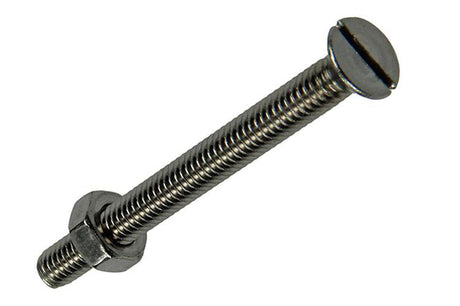 Mack 1019808 - metaalschroef verz. kop + moer rvs 8 st m4x40 | 10 stuks