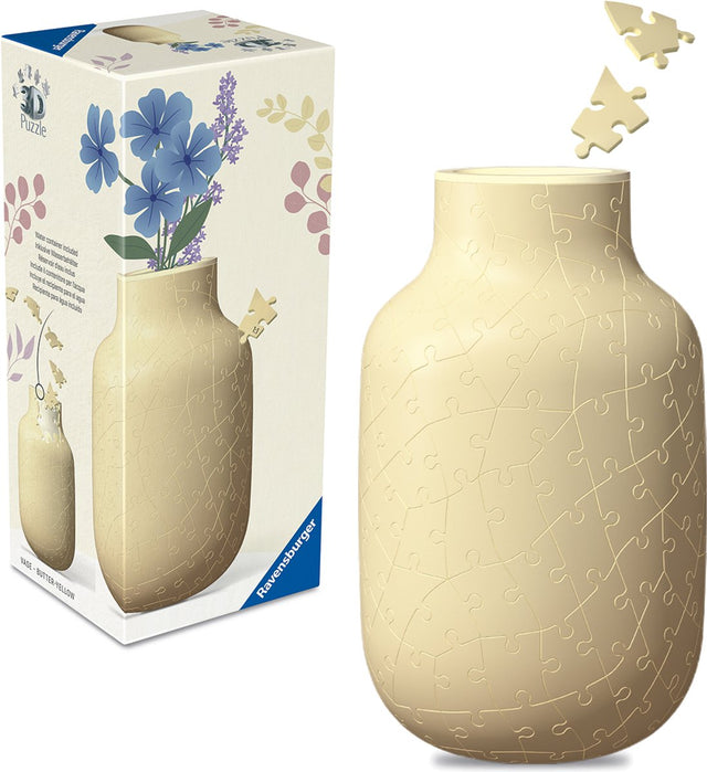 Ravensburger 3d puzzel vaas butter yellow - 162 stukjes - vanaf 10 jaar