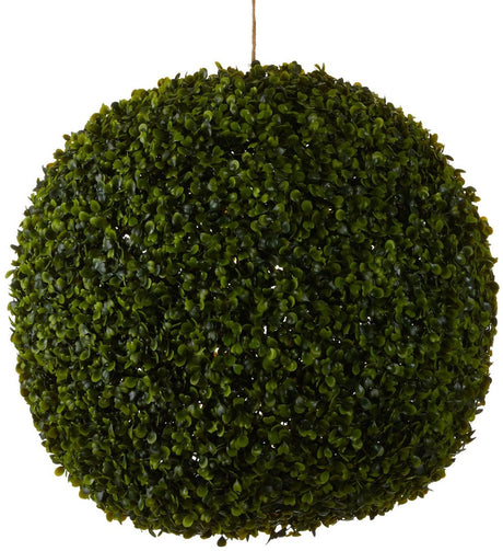 Mica decorations buxus bol kunstplant voor buiten hangend - ø45 cm - groen