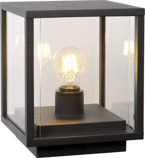 Lucide claire - sokkellamp - 1xe27 - ip54 - antraciet