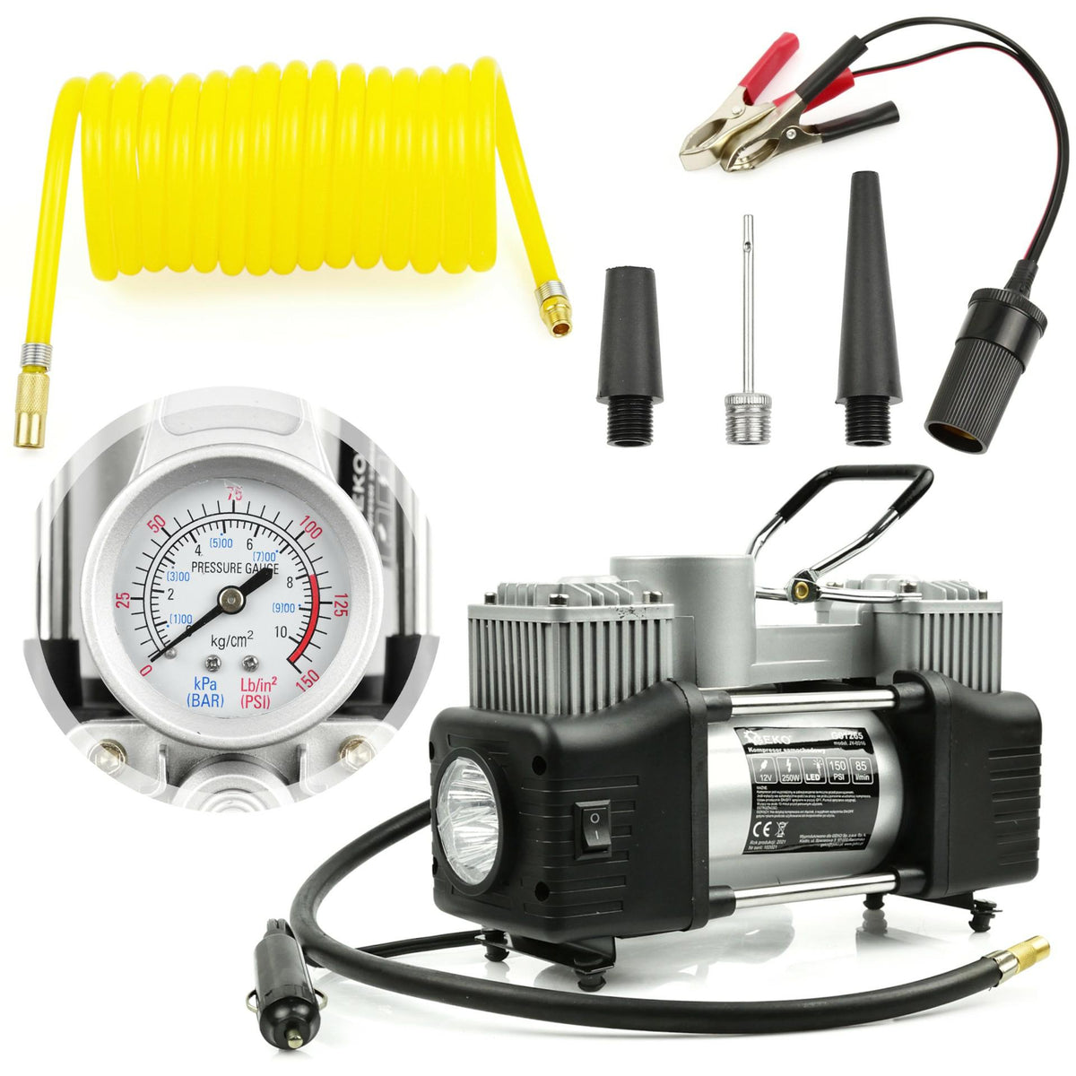Geko autocompressor 12v 250w