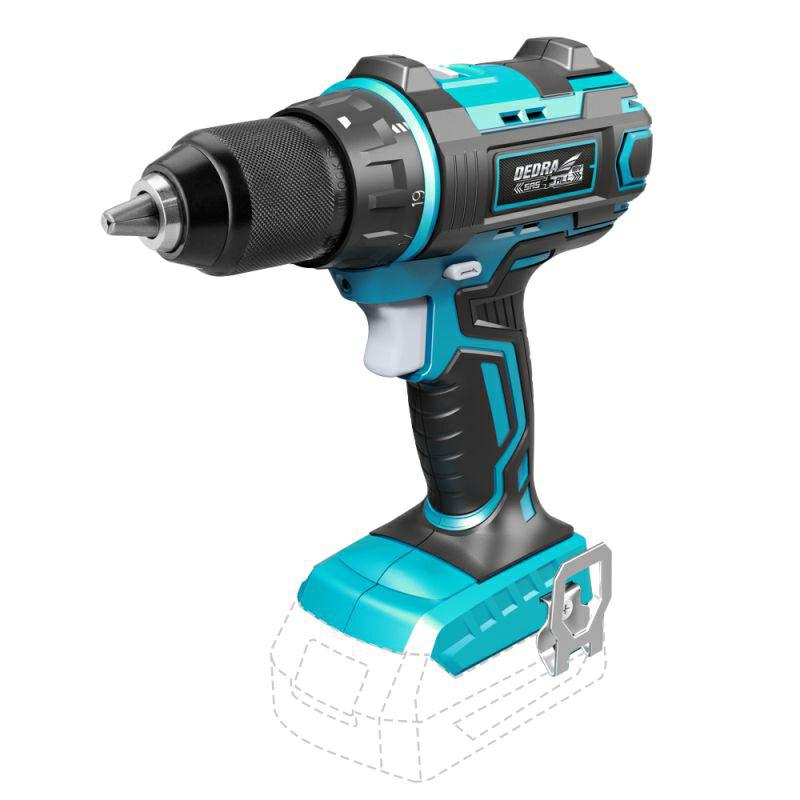 Dedra schroevendraaier 18v houder 13mm zonder batterij en lader %%