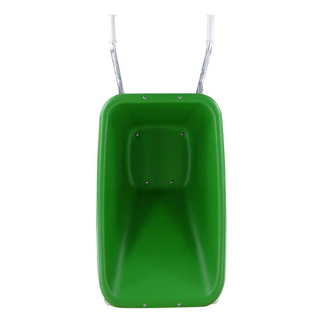 Fort producten kruiwagen f s 165l groen hdpe bak 2 wiel nooitmeerlek