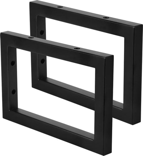 Differnz ophangbeugel voor fontein - set van 2 stuks - gepoedercoat mat zwart - muurbevestiging - 23 x 15 cm - geschikt voor ophangen van fonteinplank - bevestigingsmateriaal niet inbegrepen