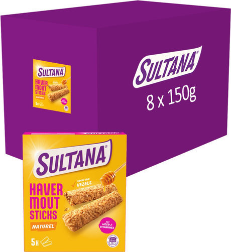 Sultana havermoutsticks - naturel - 8 x 150 gram