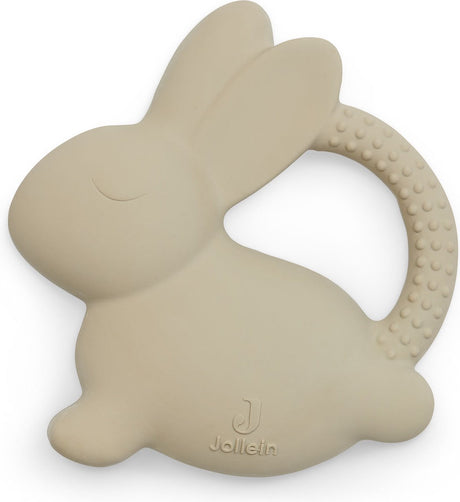 Jollein bijtring rubber bunny nougat
