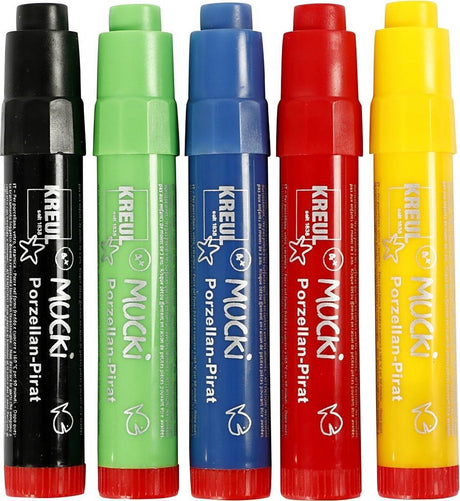 Creotime glas- porseleinstiften junior 2-5 mm 5 stuks