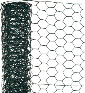 Nature - verzinkt staal gaas - 10 x 0,5m - groen - 13mm mazen