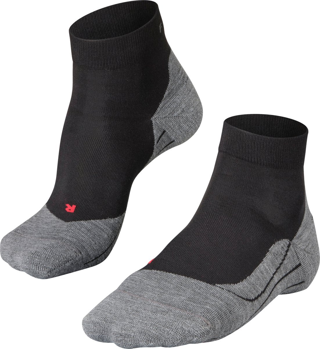 Falke ru4 short anti-blaar katoen functioneel materiaal hardloopsokken dames zwart - maat 39-40