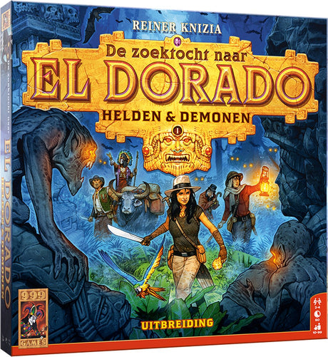 999games 999 games - de zoektocht naar el dorado - helden demonen uitbreiding 1 - bordspel