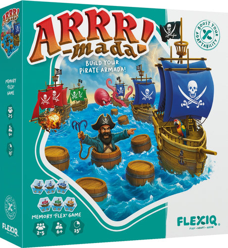 Asmodee arrr-mada - bordspel - piraten - strategie geheugen - nederlandstalig spel voor het hele gezin