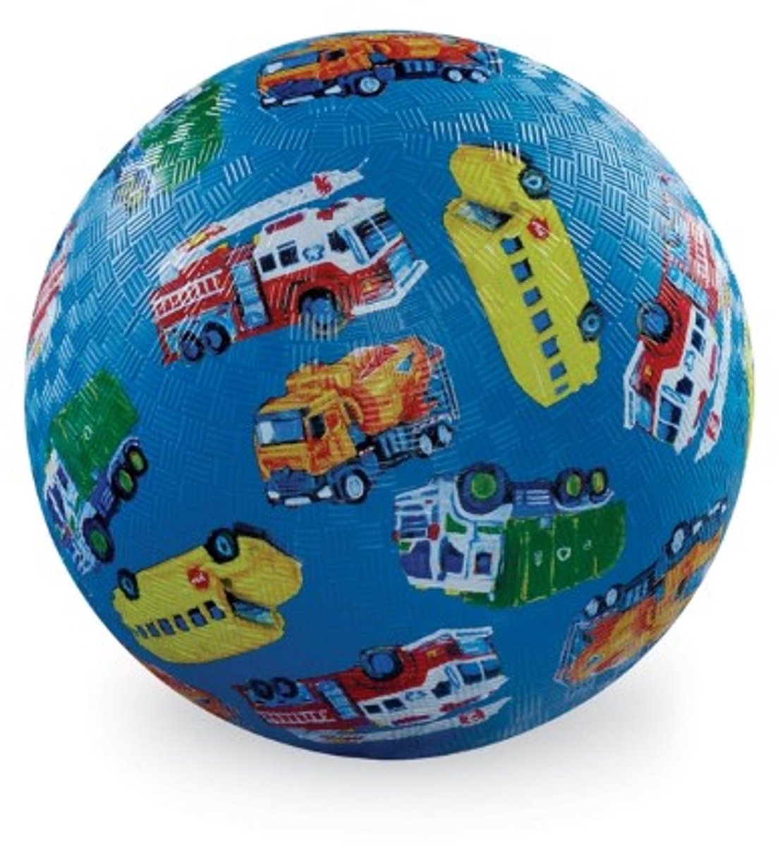 Crocodile creek speelbal voertuigen 13cm - natuurrubber voor kinderen.