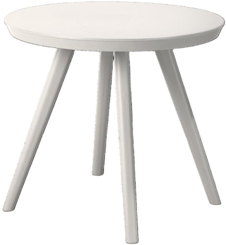 Van der meulen kindertafel kunststof pastel taupe rond 50,5cm speelgoed.