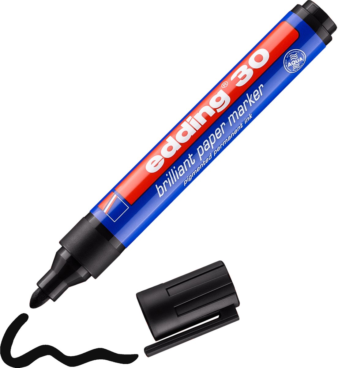 Edding 30 brilliant marker 1,5-3mm zwart