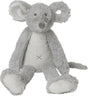Happy horse muis mindy knuffel 40cm - grijs - baby knuffel