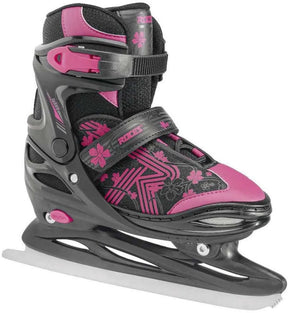 Roces - jokey ice 3.0 - ijshockeyschaatsen - schaatsen kinderen - zwart roze - verstelbaar 4 maten comfort warmvoering - maat 34-37