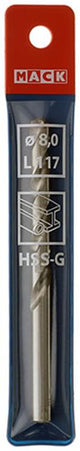 Mack 1018412 - metaalboor hss g din 338 ø 8,0 x 117 mm | 5 stuks