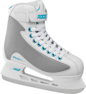 Roces - rsk 2 - ijshockeyschaatsen - schaatsen dames - wit blauw - stevige constructie rvs ijzer - maat eu 37