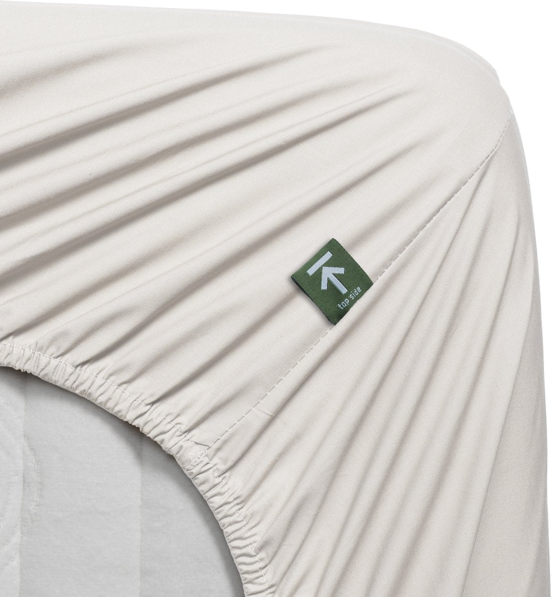Beddinghouse - percale katoen - topper hoeslaken - 180x210 cm - gebroken wit