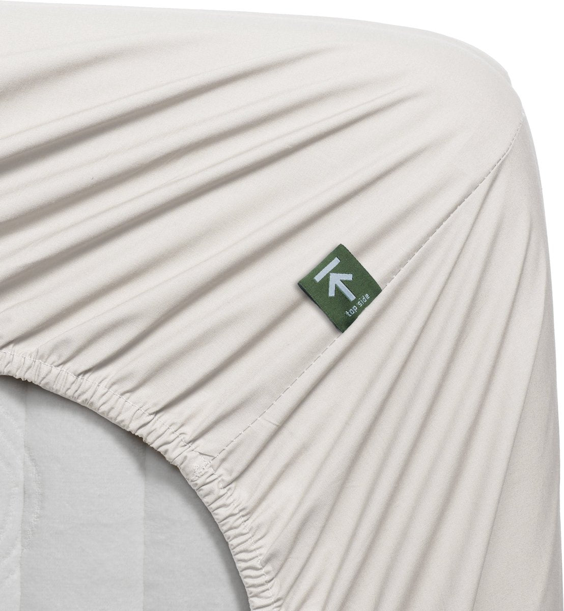 Beddinghouse percale katoen - topper hoeslaken - 180x220 - gebroken wit