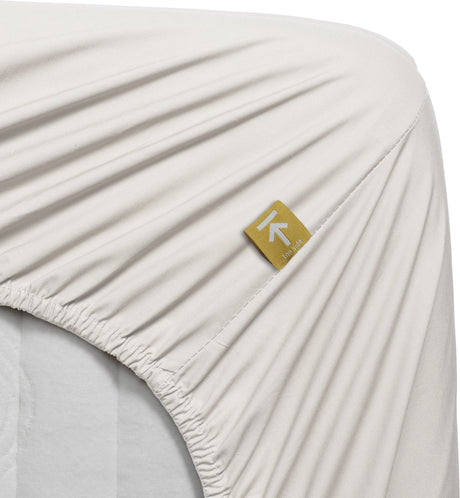 Beddinghouse - percale katoen - topper hoeslaken - 90x210 cm - gebroken wit