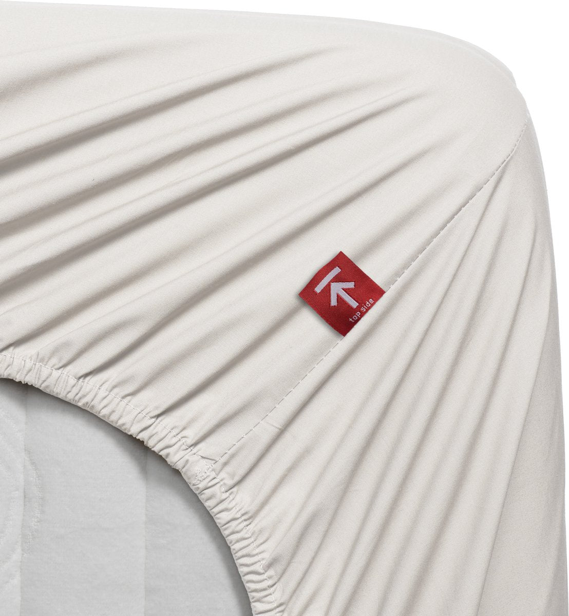Beddinghouse - percale katoen - topper hoeslaken - 140x200 cm - gebroken wit