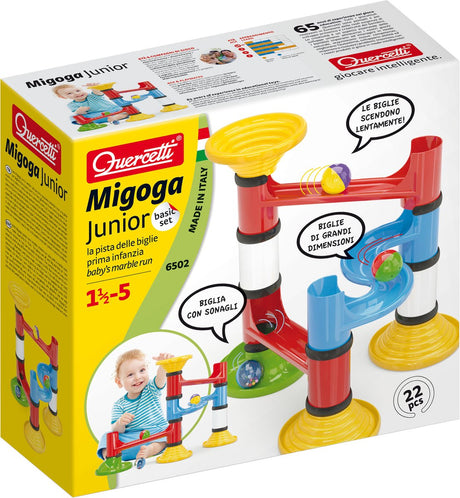 Quercetti knikkerbaan migoga junior, 22dlg.