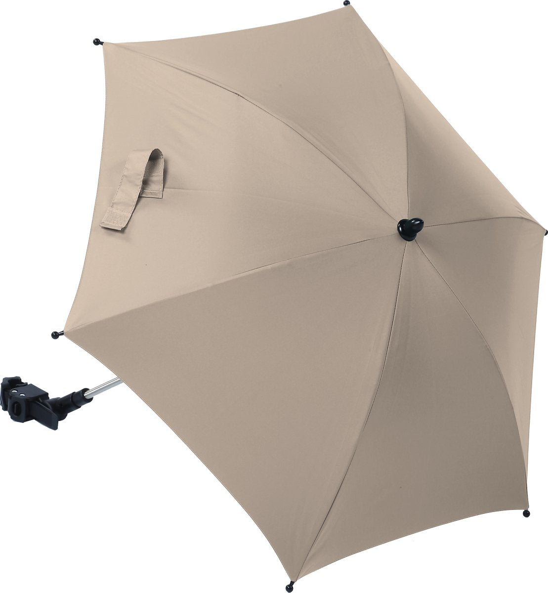 Titanium baby titaniumbaby parasol met universele klem 50+ protectie - beige