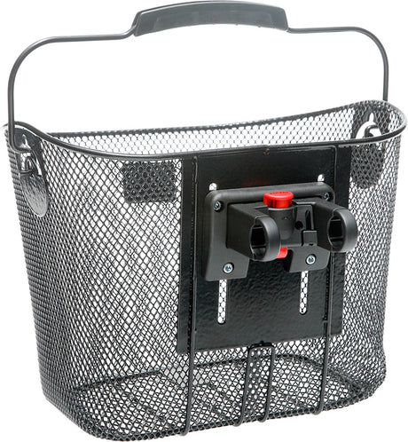 Newlooxs toscane klickfix - afneembare fietsmand - stuur - 19 liter - staal - zwart