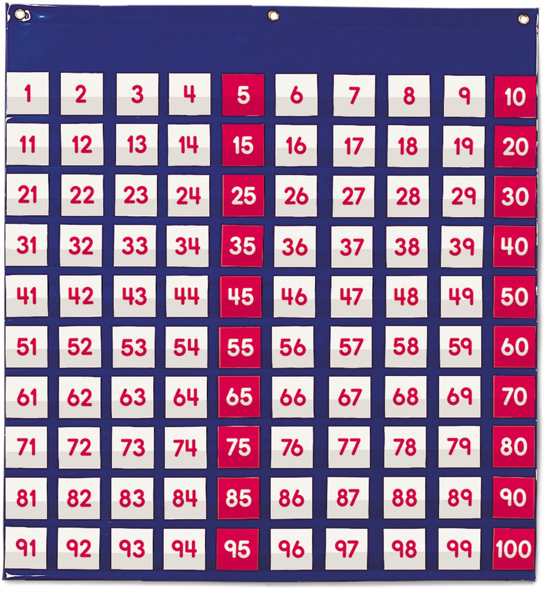Learning resources hangtas 100 veld met transparante insteek vakjes - 4+