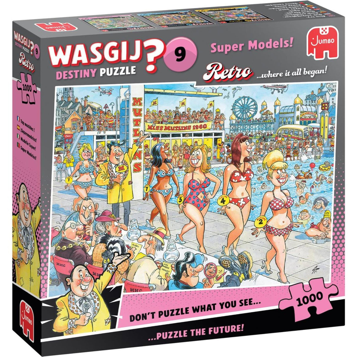 Jumbo wasgij retro destiny 9 - topmodellen! 1000pcs