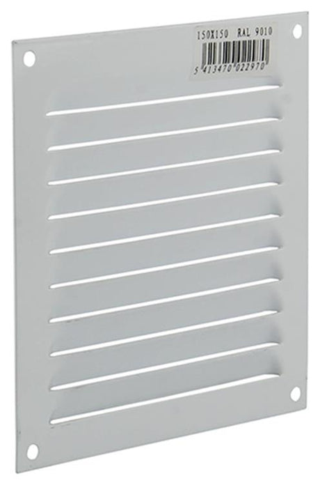 Renson 1015063 - schoepenrooster plat alu wit 150x150mm | 10 stuks