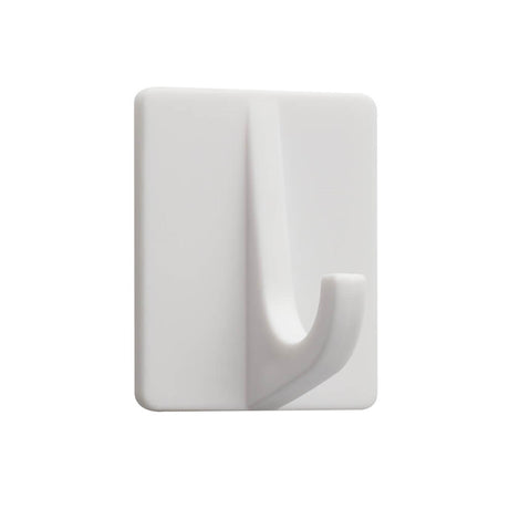 Tiger baseline plakhaak rechthoek kunststof wit set a 4 stuks 32x42x31mm