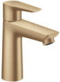 Hansgrohe talis e - wastafelmengkraan - ééngreeps bediening - coolstart energiebesparend - zonder waste - 110mm maat - brushed bronze