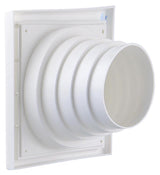 Renson 1006385 - dampkaprooster 4 klep 742 dia pvc ral 9010 ø100-130 | 2 stuks